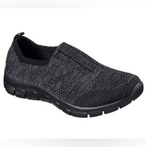 SKECHERS Empire Inside Look Slip On Sneakers in Black